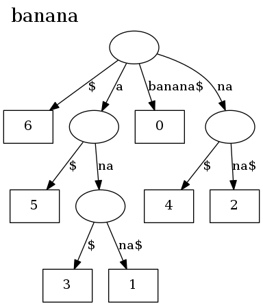 "banana" suffix tree